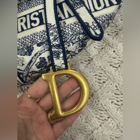 SOLD Dior Saddle bag toile de jouy - Picture 5 of 8